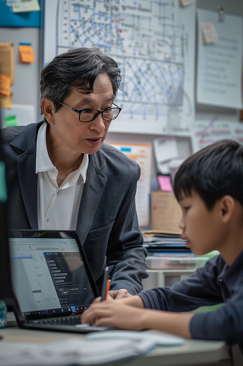 Students collaborating